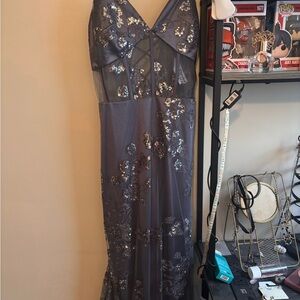 Elegant Sequin Evening Gown